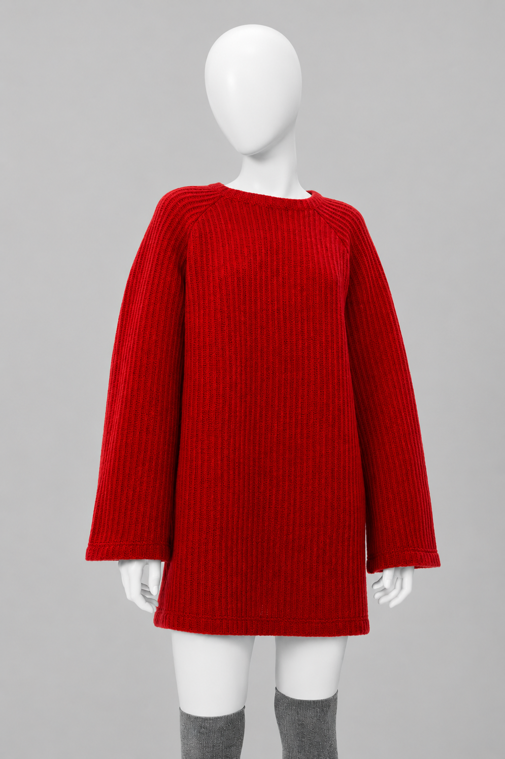 Semi-fitted, A-line dress.
